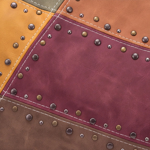 Borsa hobo patchwork multicolore 9440-107, dettaglio pannelli