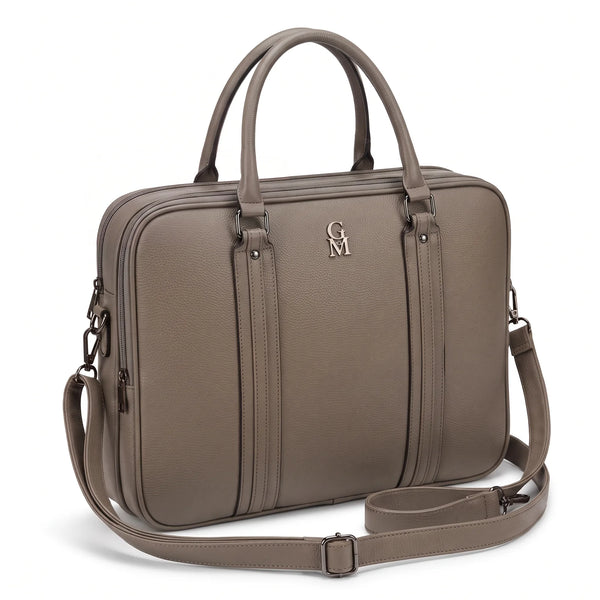 Borsa da lavoro doppio scomparto 94950, grigio, vista su sfondo bianco
