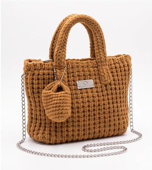 Borsa con due manici Baci & Abbracci BMZ004, cuoio