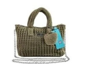 Borsa con due manici Baci & Abbracci BMZ004, tortora oliva