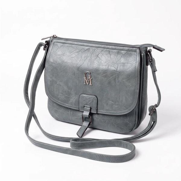 Borsa a tracolla 21008, azzurro polvere, vista su sfondo bianco