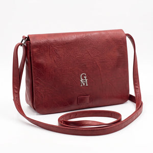 Borsa a tracolla L6322, rosso, vista su sfondo bianco