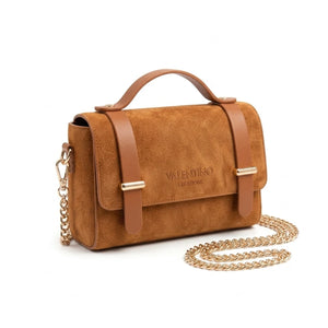 Borsa Valentino Creations effetto scamosciato con catena, cuoio