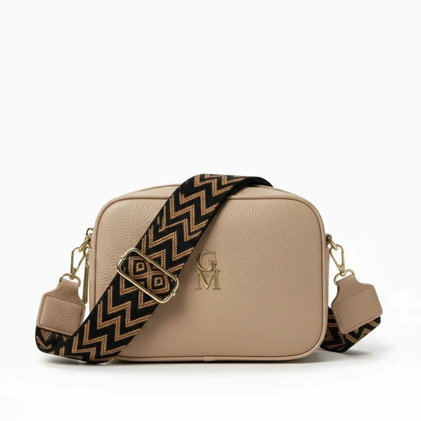 Fragolita - Borsa borsetta donna a tracolla firmata GYOIAMEA multitasche 3 tasche con cerniera nuova