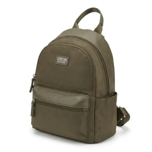 Zaino donna piccolo CA8002, colore verde oliva, su sfondo bianco