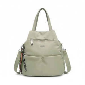 borsa zaino 2in1 nylon COVERI TRASFORMABILE donna casual passeggio nuovo casual