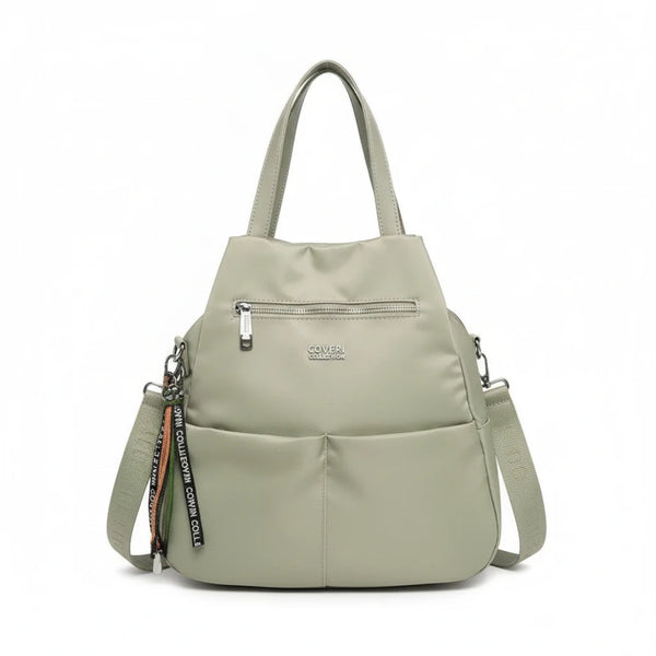 borsa zaino 2in1 nylon COVERI TRASFORMABILE donna casual passeggio nuovo casual