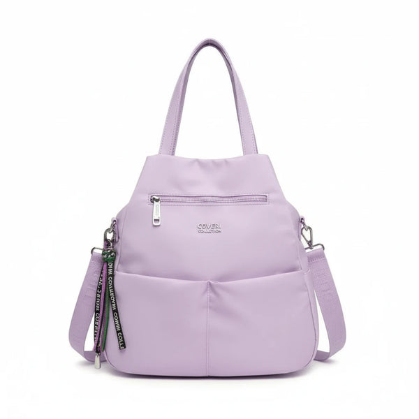 borsa zaino 2in1 nylon COVERI TRASFORMABILE donna casual passeggio nuovo casual