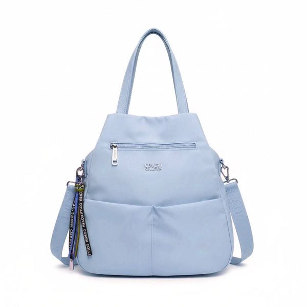 borsa zaino 2in1 nylon COVERI TRASFORMABILE donna casual passeggio nuovo casual