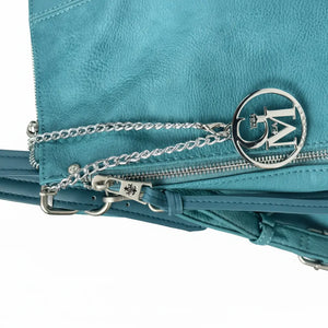 LA PERSICA - Borsa a bauletto  firmata GYOIAMEA a mano tracolla casual simil pelle martellata venata