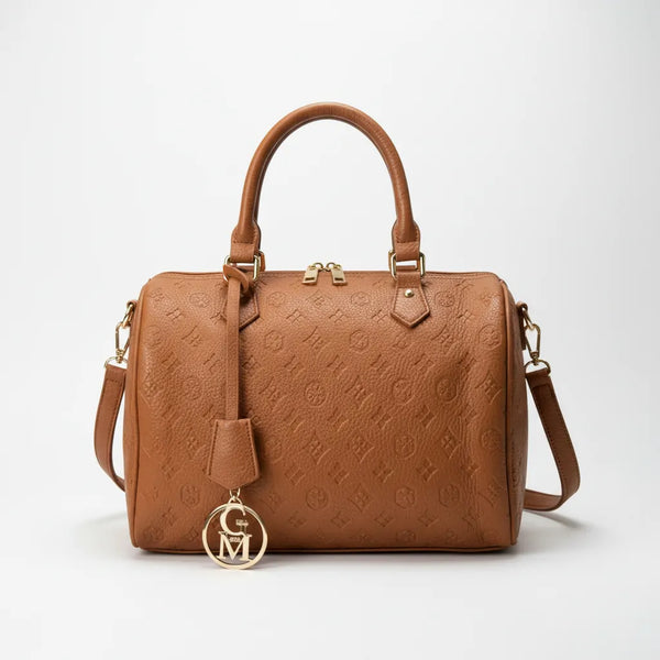 La Ciràsa- Borsa a bauletto  firmata GYOIAMEA a mano tracolla casual simil pelle martellata venata