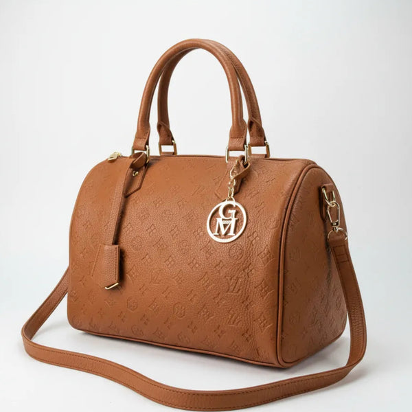La Ciràsa- Borsa a bauletto  firmata GYOIAMEA a mano tracolla casual simil pelle martellata venata