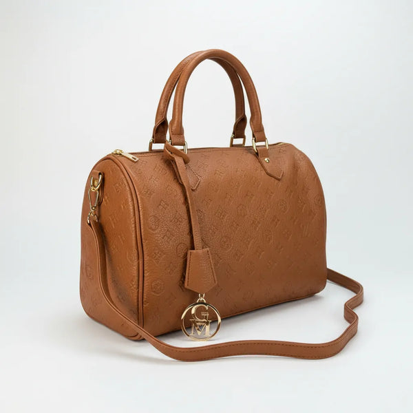 La Ciràsa- Borsa a bauletto  firmata GYOIAMEA a mano tracolla casual simil pelle martellata venata
