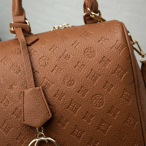 La Ciràsa- Borsa a bauletto  firmata GYOIAMEA a mano tracolla casual simil pelle martellata venata