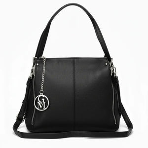 LA PERSICA - Borsa a bauletto  firmata GYOIAMEA a mano tracolla casual simil pelle martellata venata