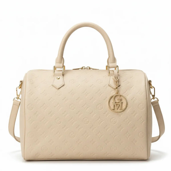 La Ciràsa- Borsa a bauletto  firmata GYOIAMEA a mano tracolla casual simil pelle martellata venata