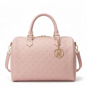 La Ciràsa- Borsa a bauletto  firmata GYOIAMEA a mano tracolla casual simil pelle martellata venata