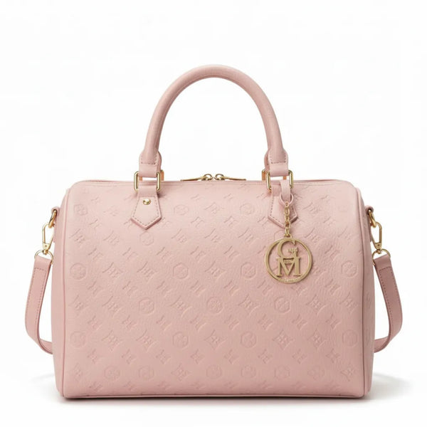 La Ciràsa- Borsa a bauletto  firmata GYOIAMEA a mano tracolla casual simil pelle martellata venata