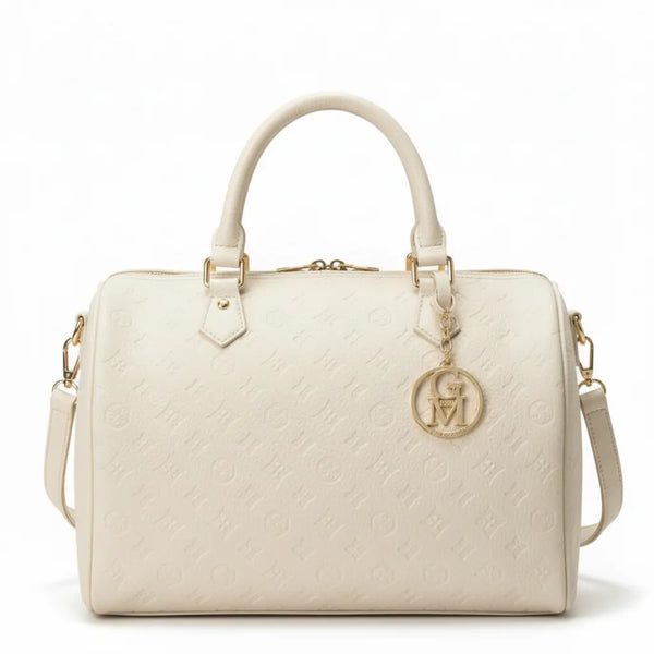 La Ciràsa- Borsa a bauletto  firmata GYOIAMEA a mano tracolla casual simil pelle martellata venata