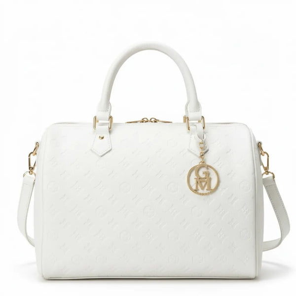 La Ciràsa- Borsa a bauletto  firmata GYOIAMEA a mano tracolla casual simil pelle martellata venata