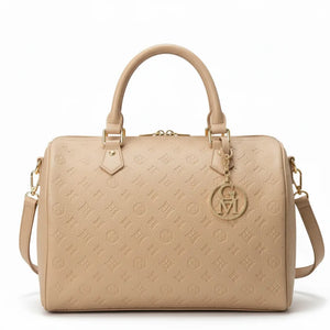 La Ciràsa- Borsa a bauletto  firmata GYOIAMEA a mano tracolla casual simil pelle martellata venata