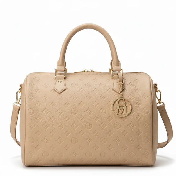 La Ciràsa- Borsa a bauletto  firmata GYOIAMEA a mano tracolla casual simil pelle martellata venata