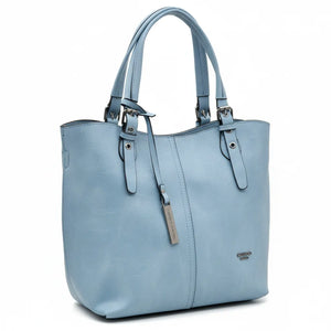 Borsa firmata Nazareno Gabrielli + pochette OMAGGIO donna spalla shopping capiente simil pelle venata coconuda