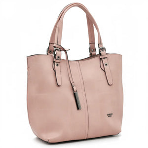 Borsa firmata Nazareno Gabrielli + pochette OMAGGIO donna spalla shopping capiente simil pelle venata coconuda