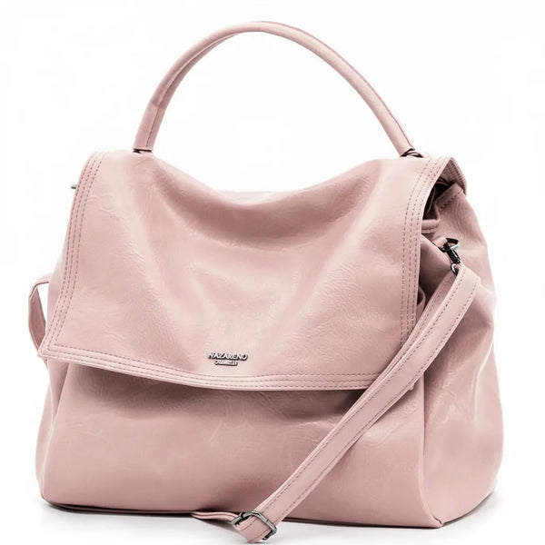 NAZARENO GABRIELLI - Borsa multitasche firmata giornaliera elegante 3 zip platta bauletto capiente