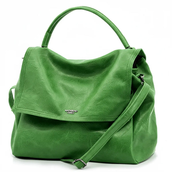 NAZARENO GABRIELLI - Borsa multitasche firmata giornaliera elegante 3 zip platta bauletto capiente