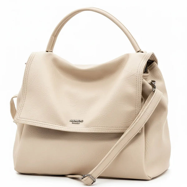 NAZARENO GABRIELLI - Borsa multitasche firmata giornaliera elegante 3 zip platta bauletto capiente