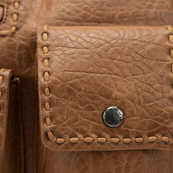 La Aldina- Borsa a bauletto firmata GYOIAMEA a mano tracolla casual simil pelle martellata venata