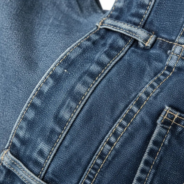 La Unica - Borsa  jeans capiente sacco hobo spalla tasche frontali monomanico