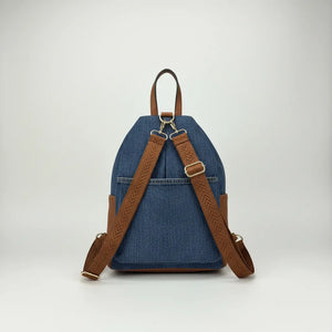 Zaino La Diva in jeans e borchie di alta qualità modello biker donna