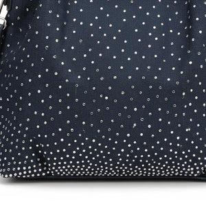 La Biditta - Borsa jeans denim tracolla bauletto sacco nuvola secchio spalla strass glitter jeansata