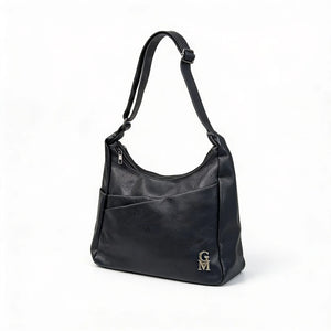 Borsa firmata GYOIAMEA 2026 multi tasche donna logo zip tracolla unica tinta nuova