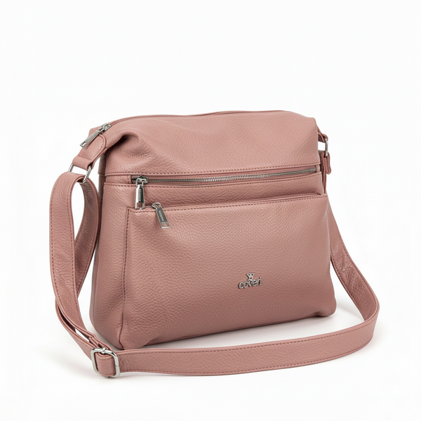 Borsa firmata YYcoveri 2026 multi tasche donna logo zip tracolla unica tinta nuova