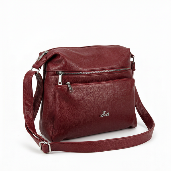 Borsa firmata YYcoveri 2026 multi tasche donna logo zip tracolla unica tinta nuova