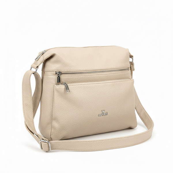 Borsa firmata YYcoveri 2026 multi tasche donna logo zip tracolla unica tinta nuova