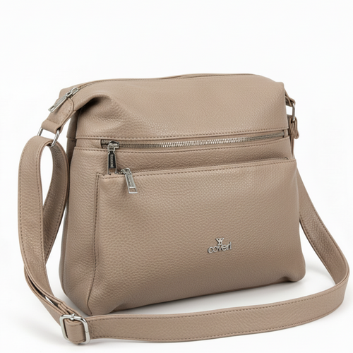 Borsa firmata YYcoveri 2026 multi tasche donna logo zip tracolla unica tinta nuova