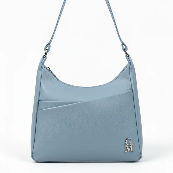 Borsa firmata GYOIAMEA 2026 multi tasche donna logo zip tracolla unica tinta nuova