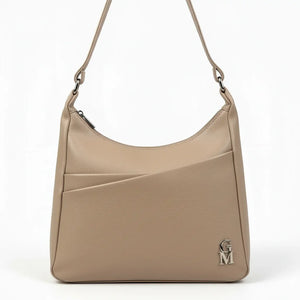 Borsa firmata GYOIAMEA 2026 multi tasche donna logo zip tracolla unica tinta nuova