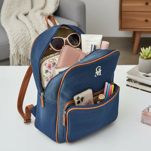 Pira - Zaino firmato Gyoiamea jeans denim zainetto