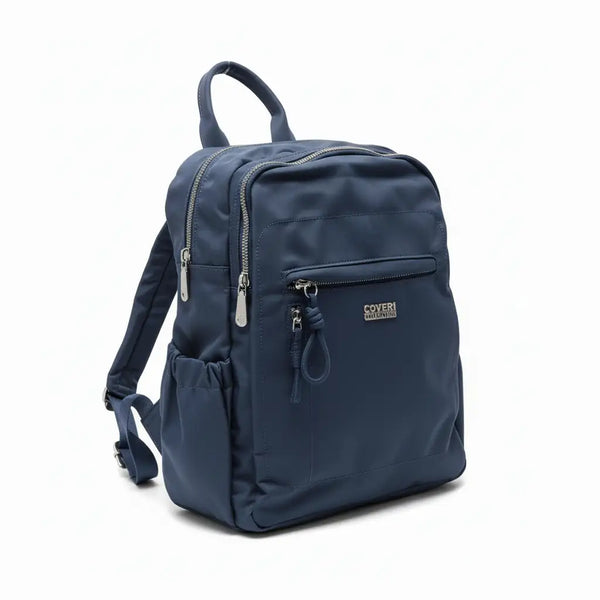Coveri Collection - zaino in nylon impermeabile multitasche cerniera tessuto tecnico