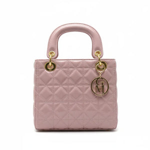 La Giovanna - Borsa a bauletto firmata GYOIAMEA a mano tracolla trapuntata effetto vernice