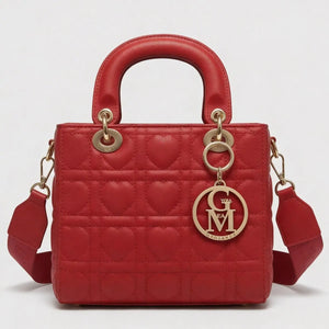 La Cristina - Borsa a bauletto borsetta firmata GYOIAMEA a mano tracolla trapuntata simil pelle