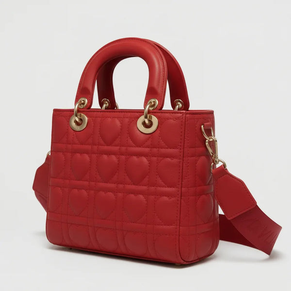 La Cristina - Borsa a bauletto borsetta firmata GYOIAMEA a mano tracolla trapuntata simil pelle