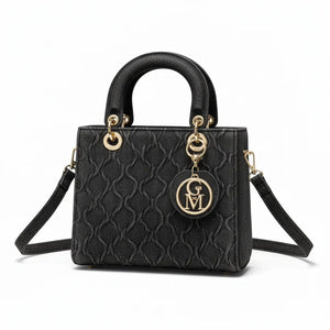 La Anna- Borsa a bauletto firmata GYOIAMEA a mano tracolla trapuntata jeans denim