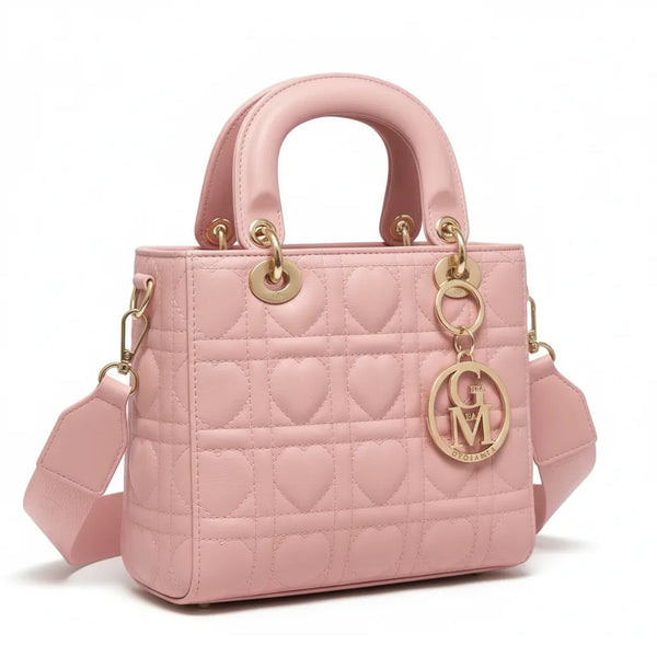 La Cristina - Borsa a bauletto borsetta firmata GYOIAMEA a mano tracolla trapuntata simil pelle