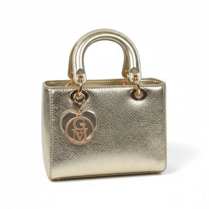 La Vesuvio - Borsa a bauletto borsetta firmata GYOIAMEA a mano tracolla simil pelle laminata